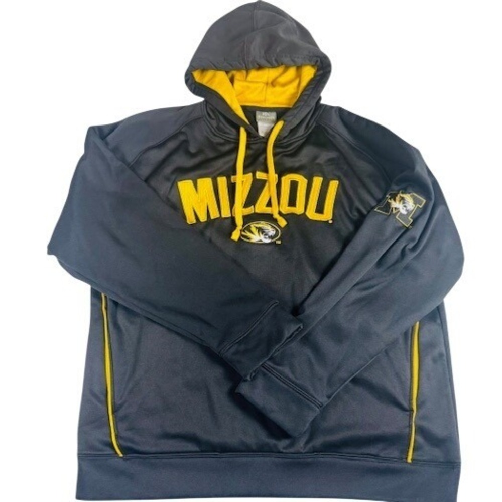 Missouri Tigers Men's L Knights Apparel Hoodie  Mizzou  Black‎ Gold NCAA